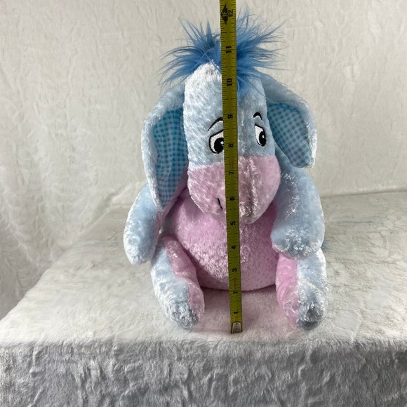 Disney Store Spring Pastel Blue 10" Winnie the Pooh Eeyore Plush Stuffed Donkey - Picture 7 of 7